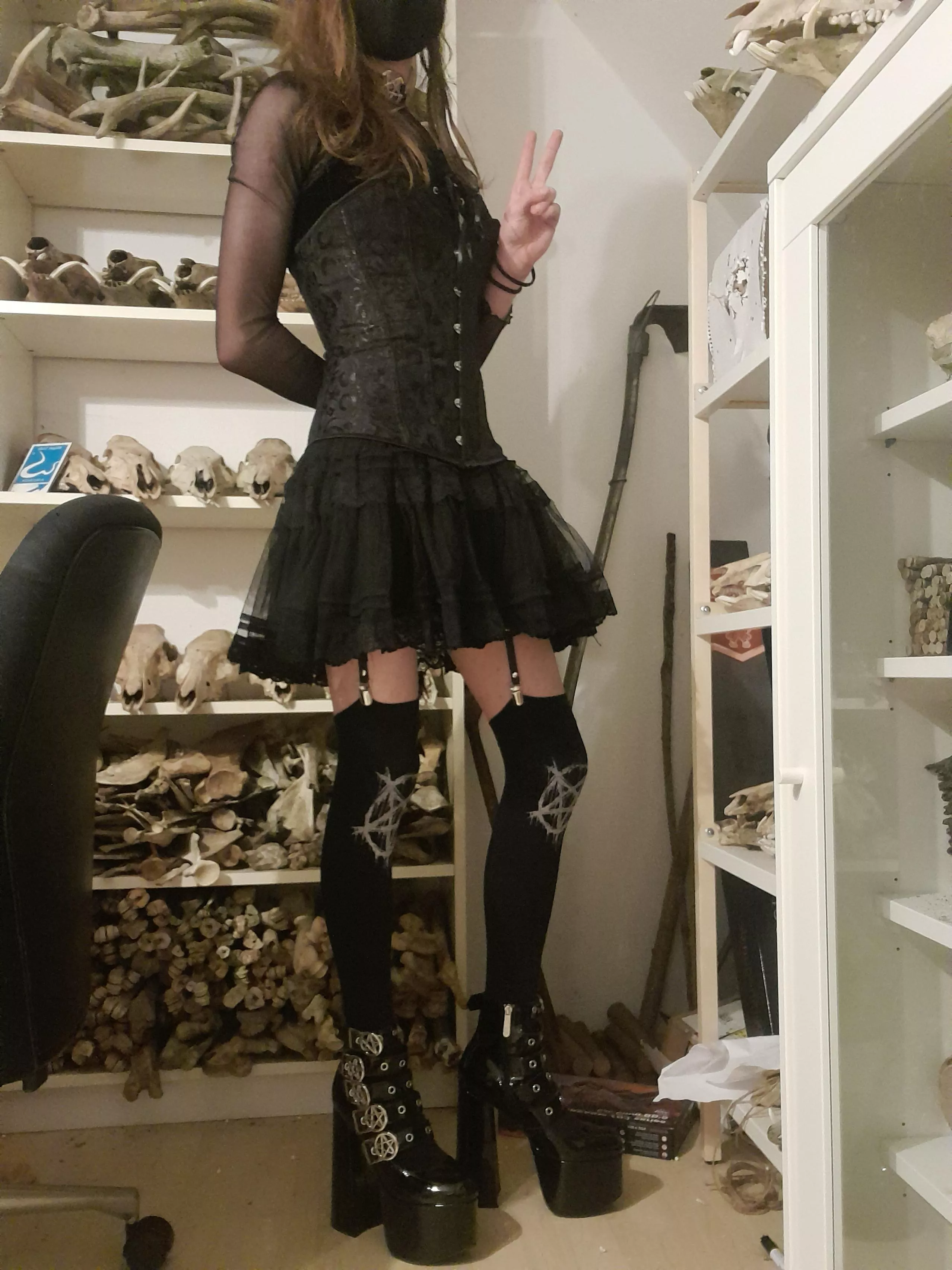 Only dress I own, what do u think, and which style of dress could Also suit me :3 posted by WbGothFemboy