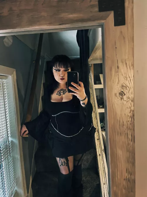 outfit from the other night by g0thmxlf