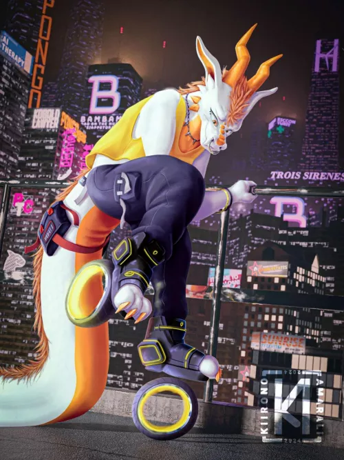 Setting up the roller blades (art by me) by Tyreykiirono