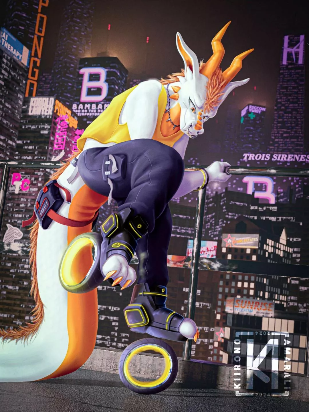 Setting up the roller blades (art by me) posted by Tyreykiirono