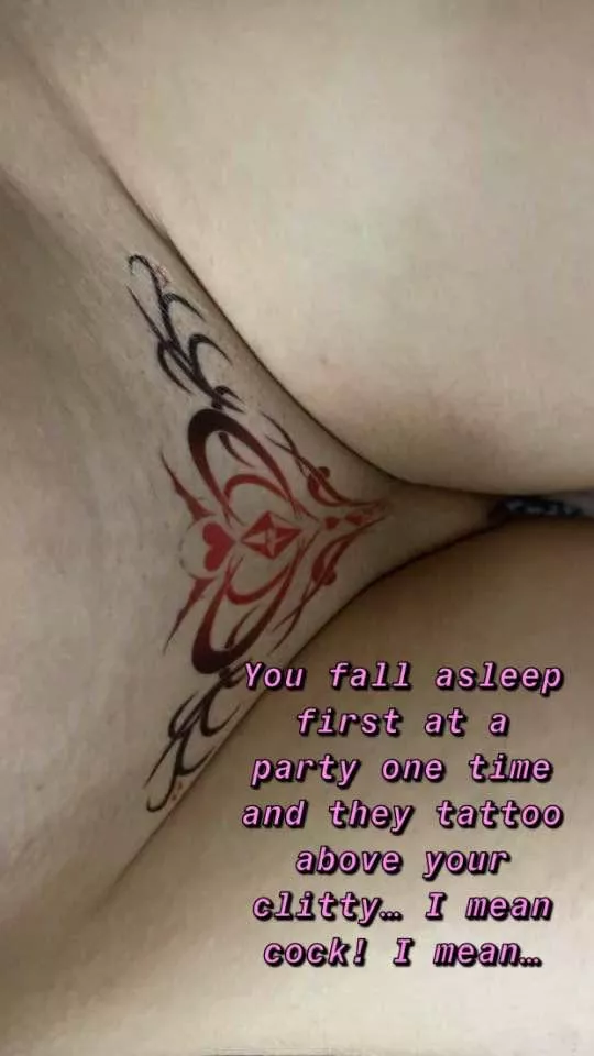 This tattoo seems permanent 😅 posted by cyndeden