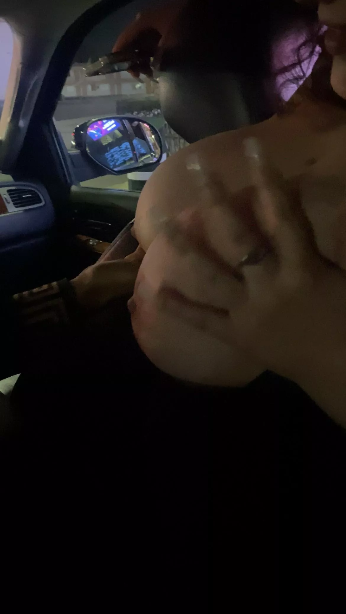 Took my tits out for my Uber 😈 posted by bigtits_brat