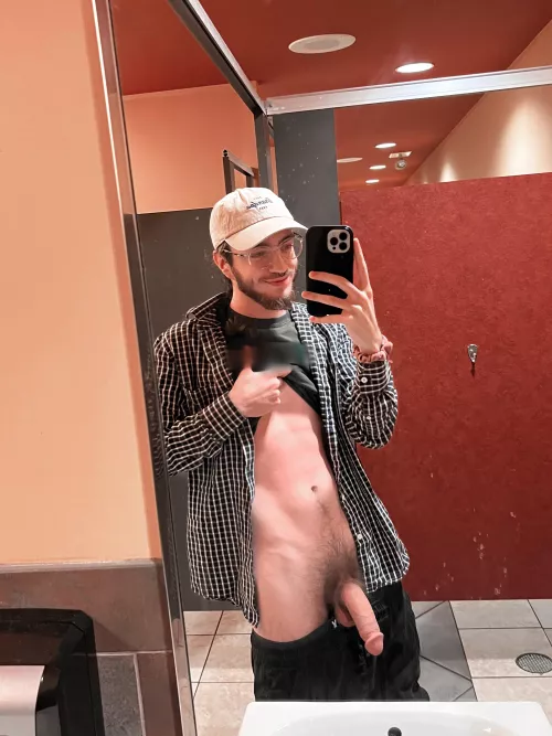 what would you do if you looked over in a public restroom and saw this monster dick?😏👀 by Far_Ad_6094