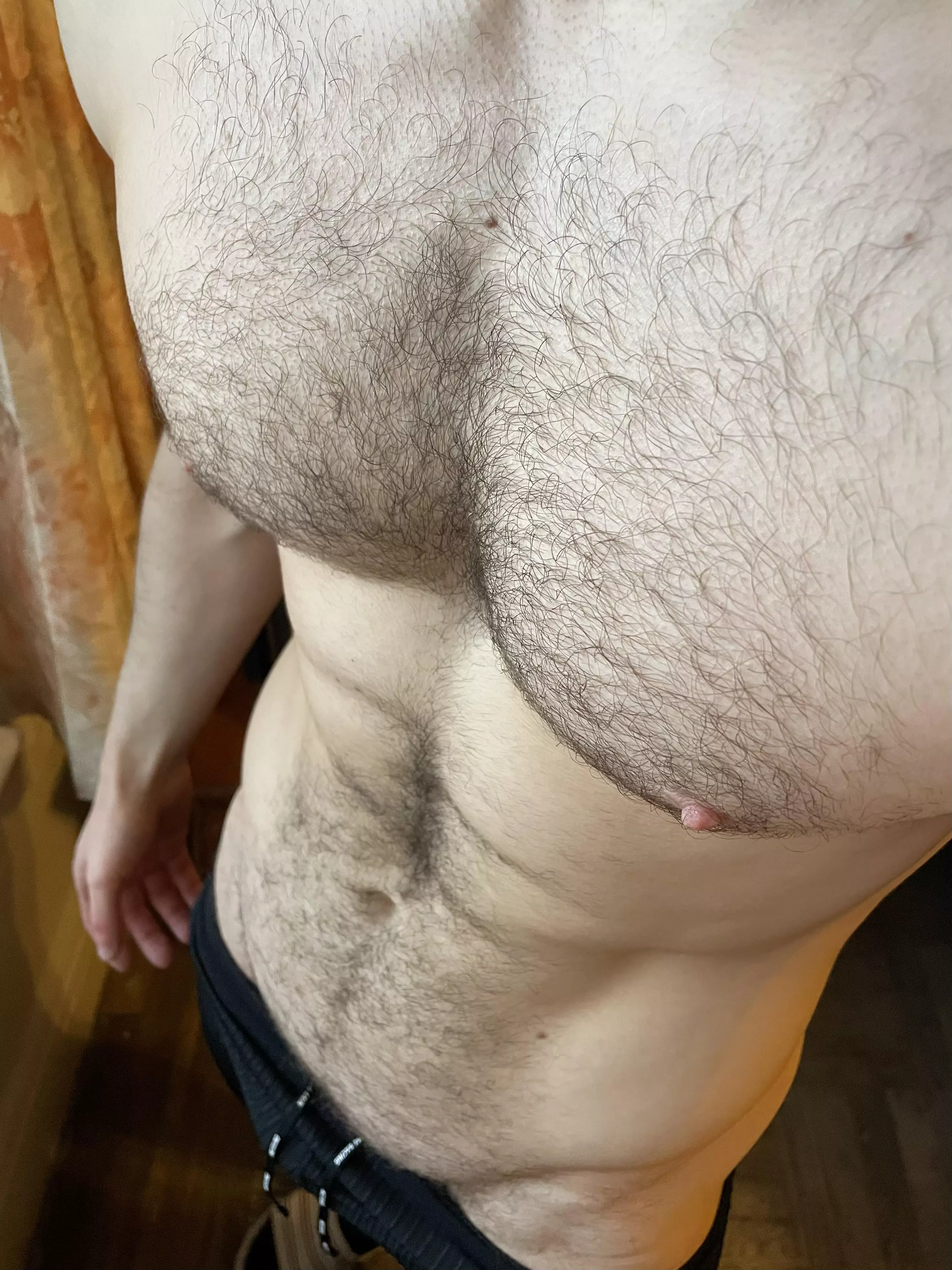 You like this view of my hairy chest?😋 posted by deoctubre