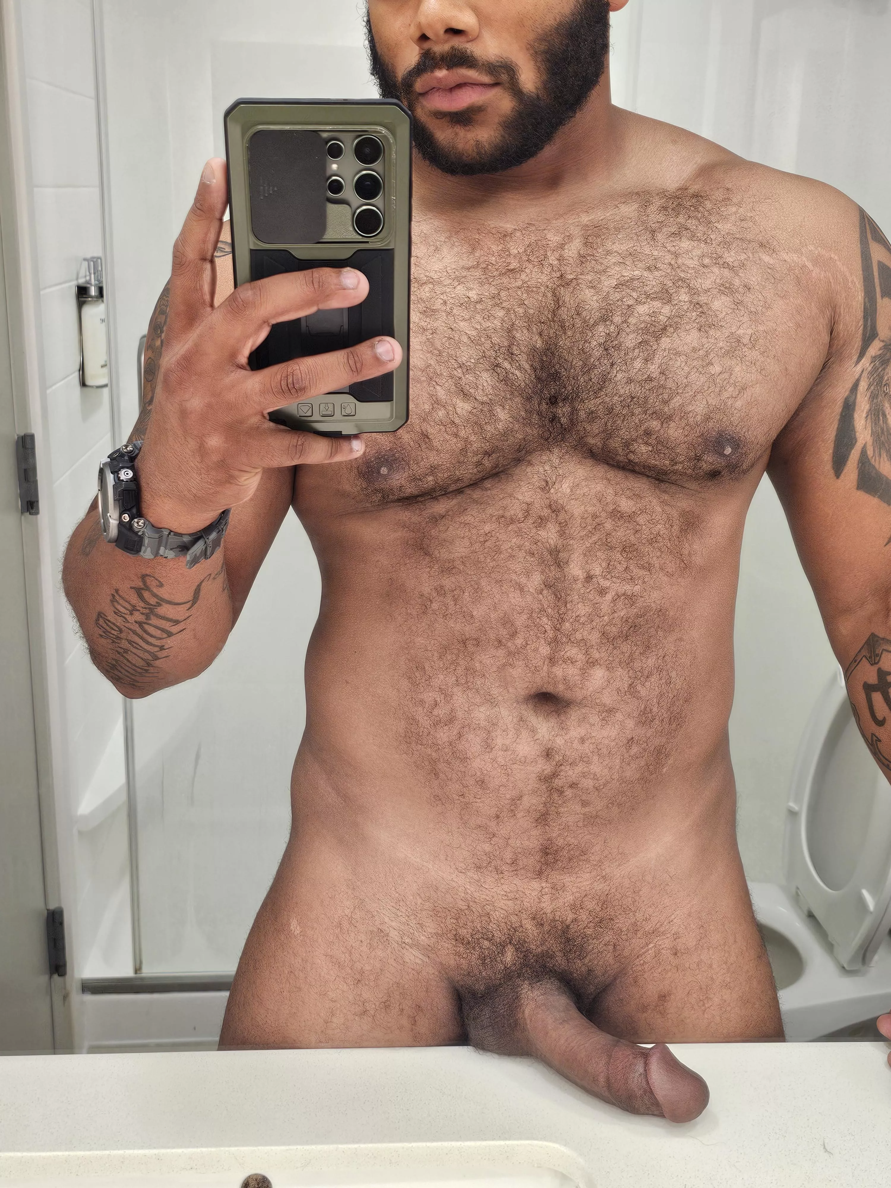 You walk in on me like this? What are you doing?  posted by Ayrwolf1989