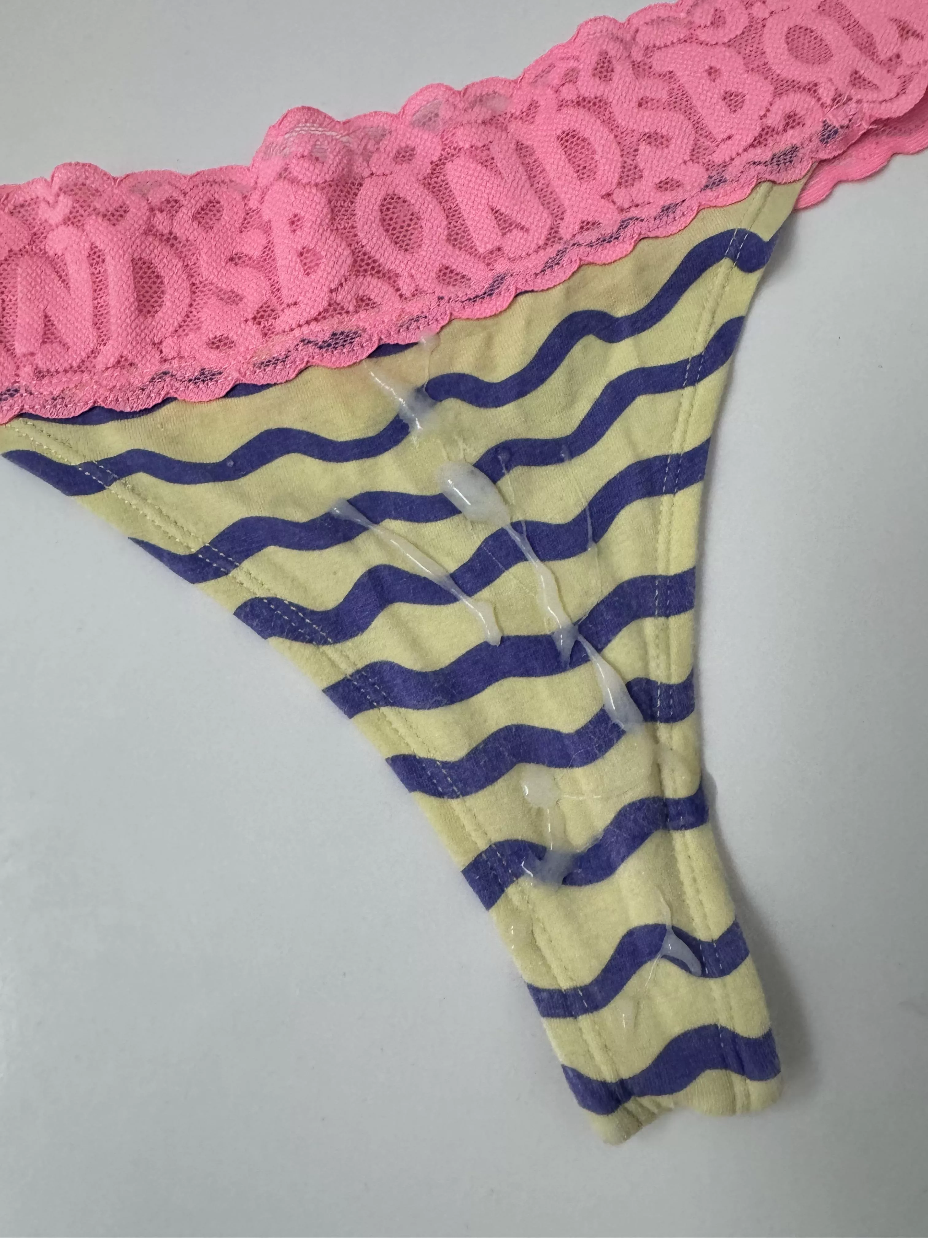 Another day, Another huge load on my gfs panties! Any Bonds loving Aussies from Melbourne out there? Whose next?! posted by TheEmeraldPrince4