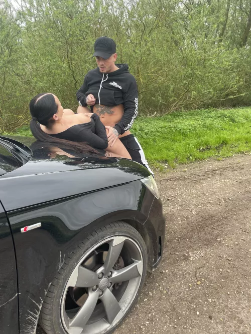 Best place to fuck is on the road side 💦😏 by Kinkyinkedcouple