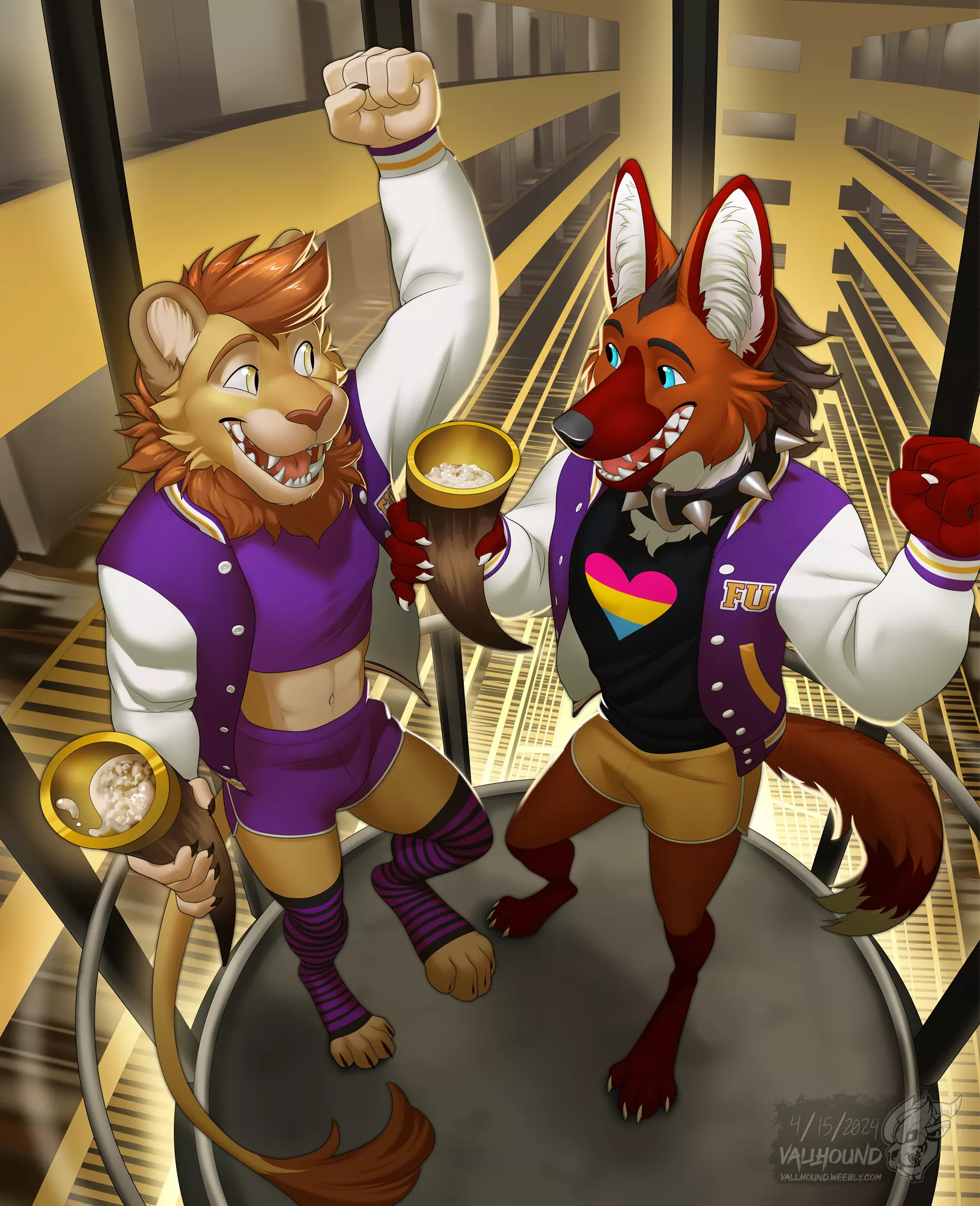 Bros in the Elevator [vallhund] posted by DL2828