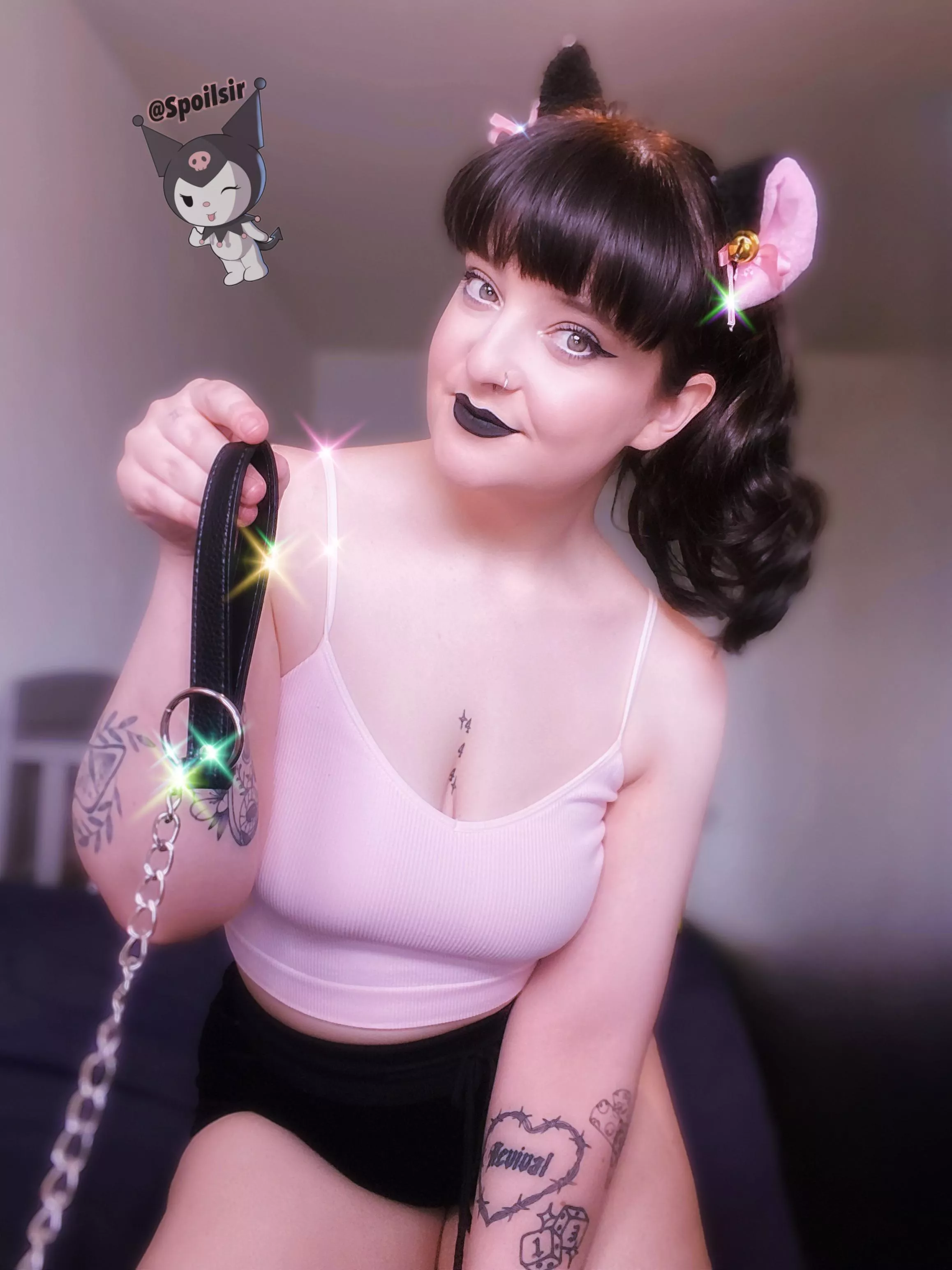 dominant kitty🤭 come serve puppy ‪ੈ♡˳‬  posted by bonatron_98