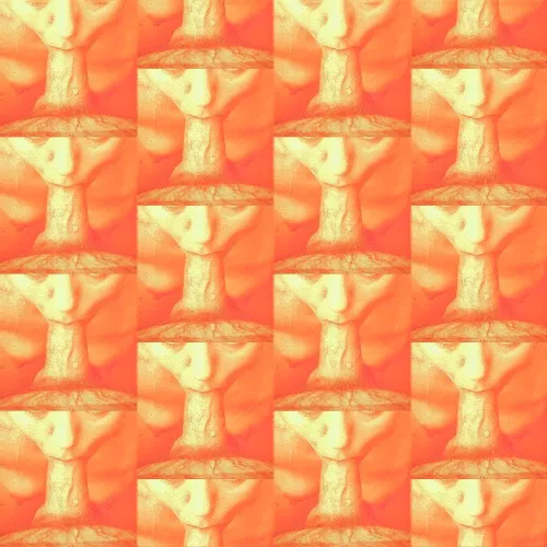 Erotic Wallpaper Design in Orange by ahilava