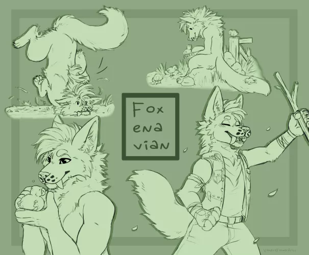 Foxevaian Sketch Page - Art @ VFA by VampireFlowerArts