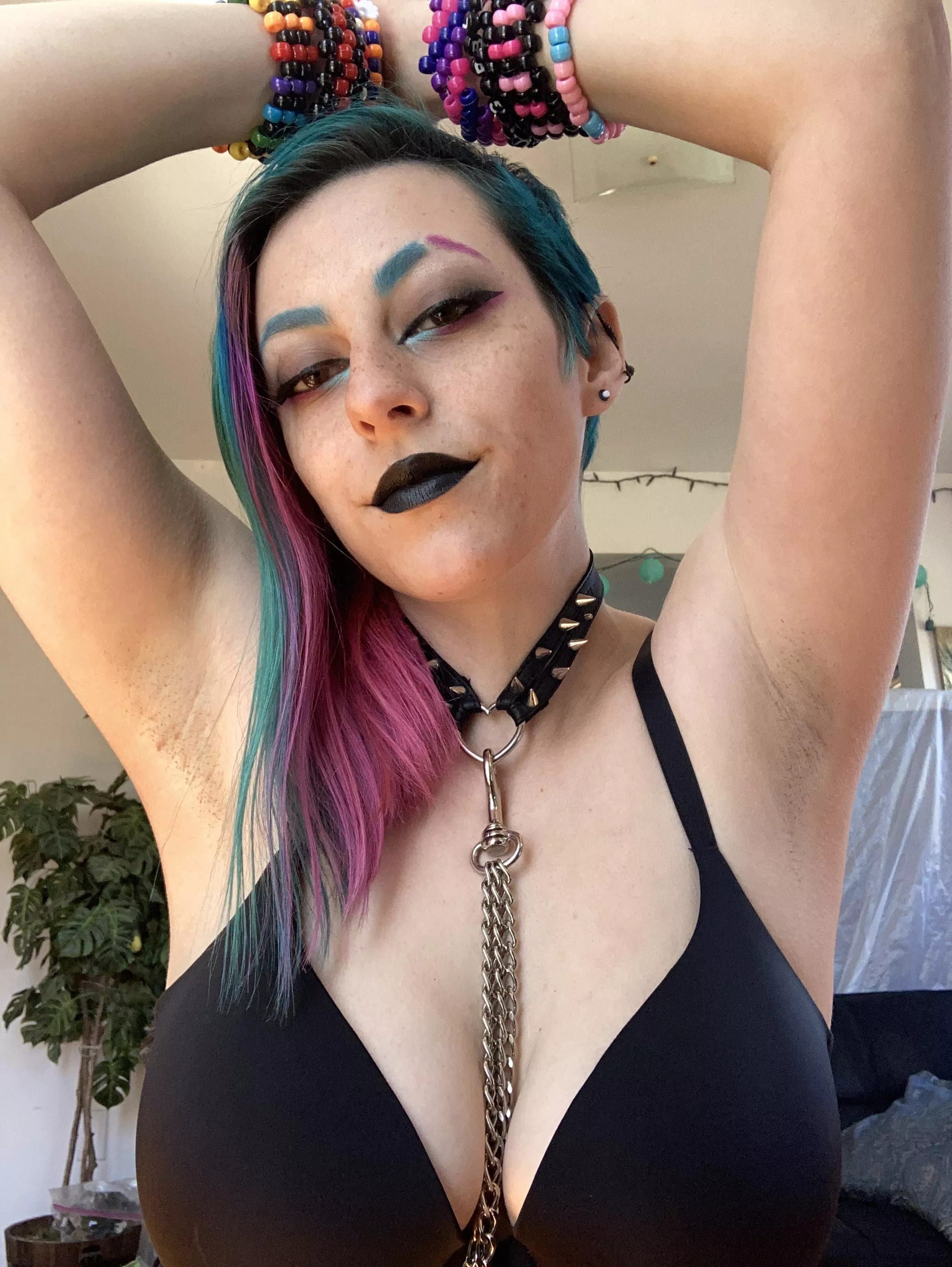 Kiss my pits after the rave posted by Blue-Haze-Babe