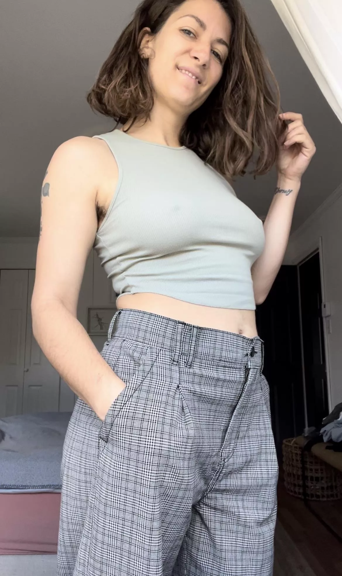 No bra, no problem  posted by maplesyrup_girl