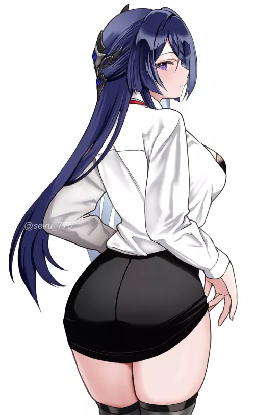 Office Lady Acheron [Honkai Star Rail] by CheetahSperm18