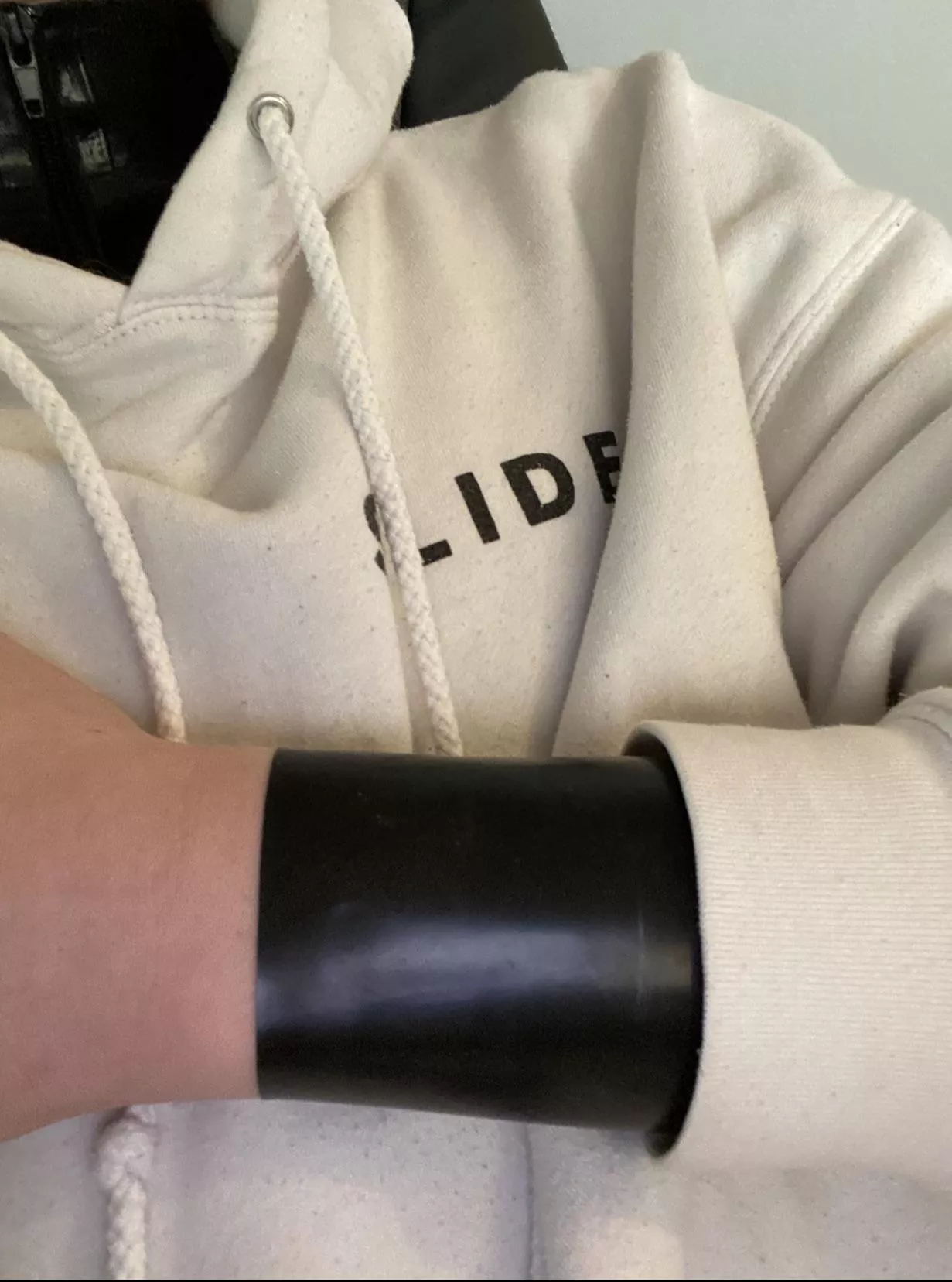 Perks of working from home! Latex catsuit and cozy hoodie + joggers posted by The_real_rubber