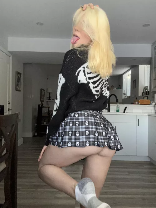 they told me this outfit is too slutty for school, are they right? 18F by shenweihui