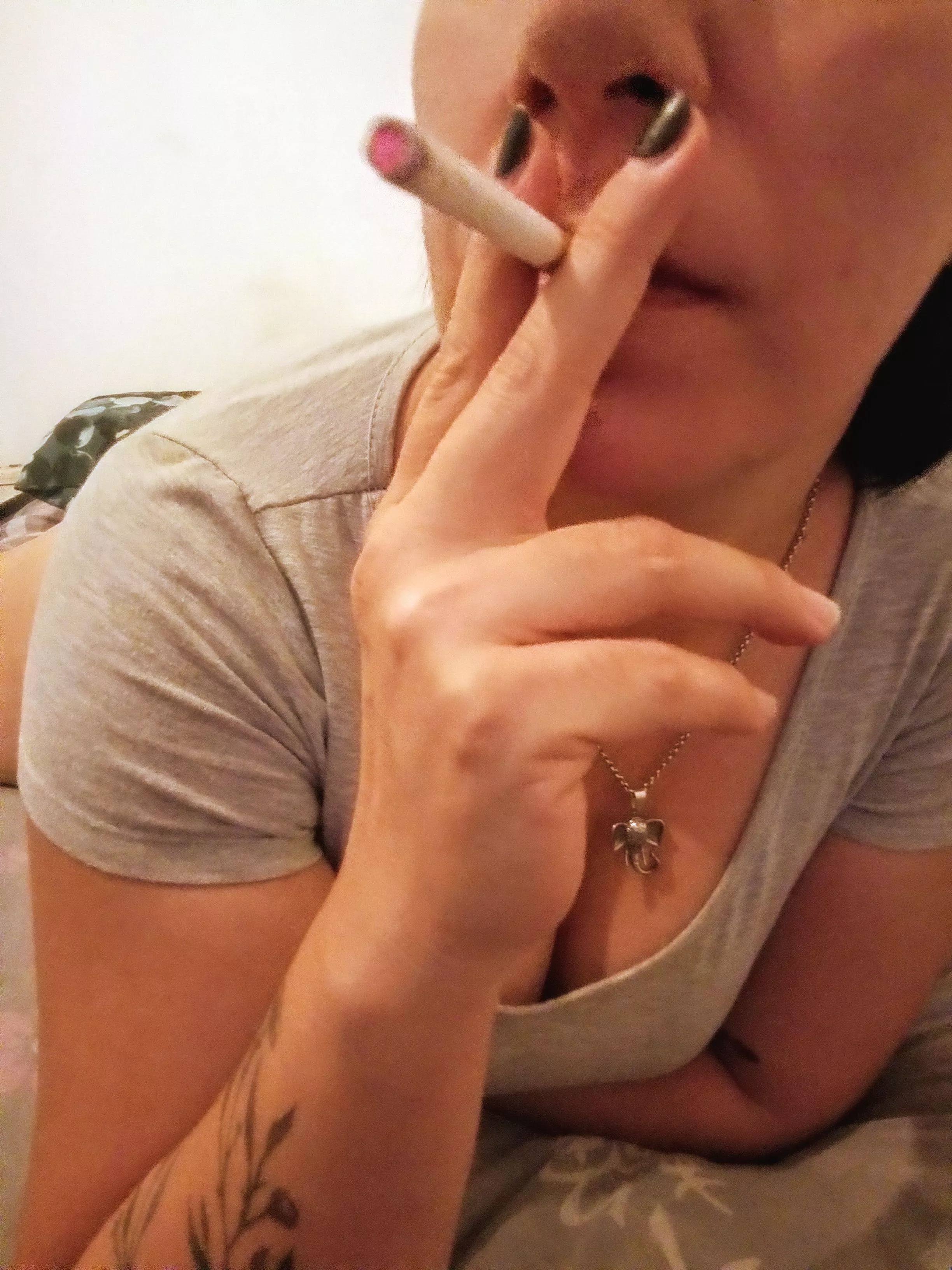 Will you accompany me to chat for a while while we enjoy a cigarette together? posted by Mel_Man956