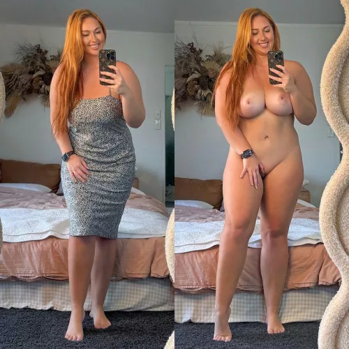 An elegant dress is best worn with nothing under 😇 by TastelessNor