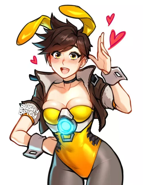 Bunny Tracer (BlushySpicy) by shock-8