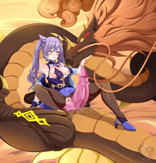 Communing with Zhongli (Lady-Fantasma) [Genshin Impact] by EnigmusPrime