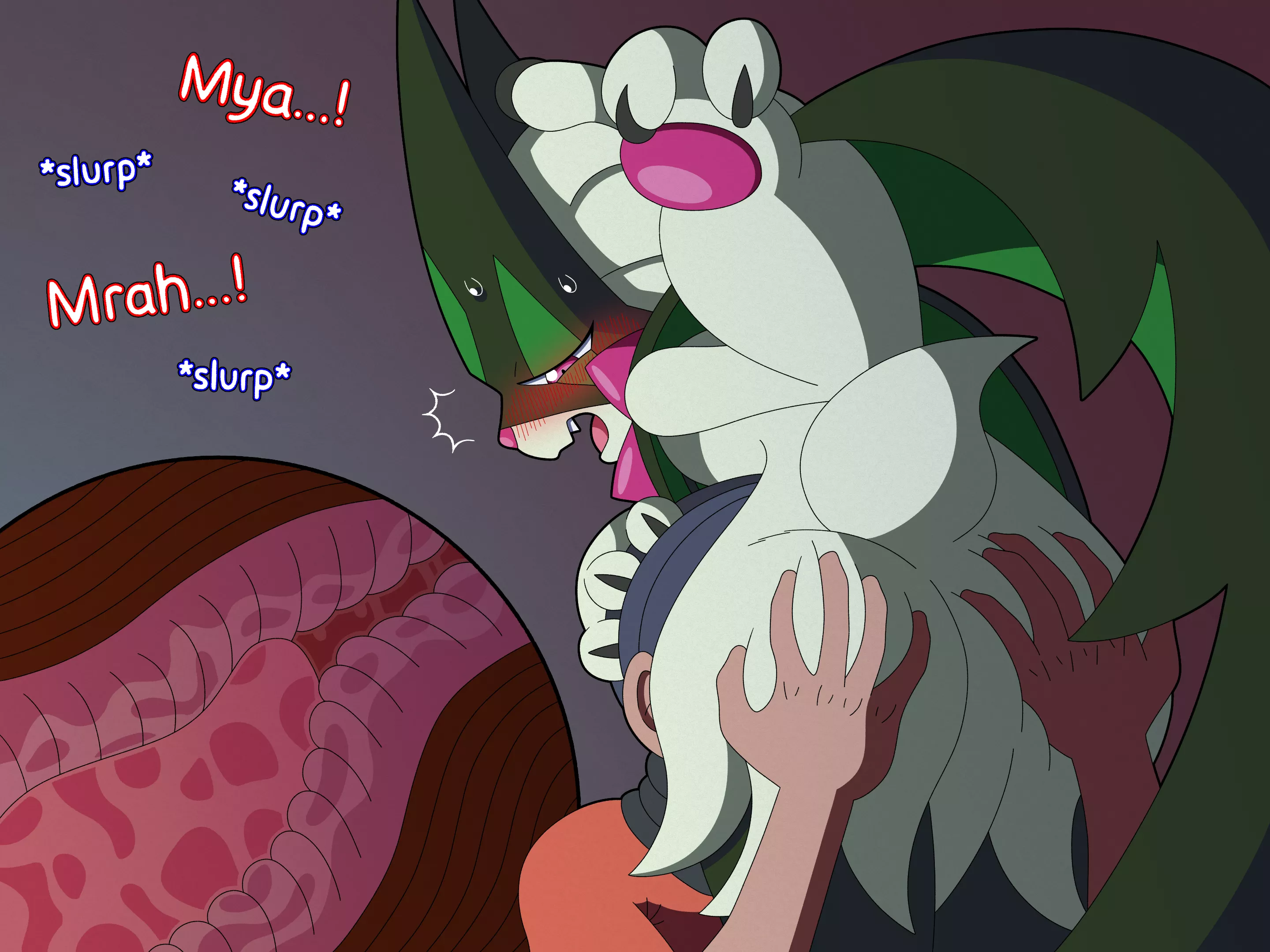 Eating out Meowscarada (Knight-of-Syrinx) posted by Solar-Nymph