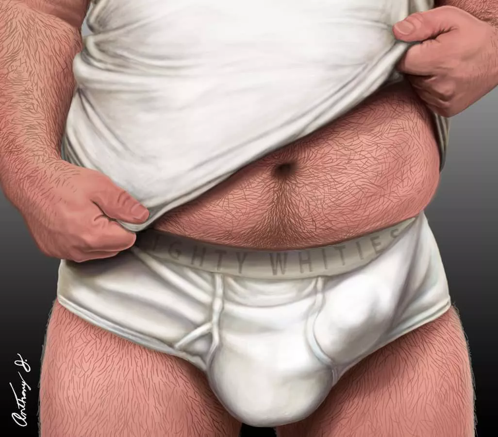 Happy Bear Digital Painting posted by TheUnderwearArtist