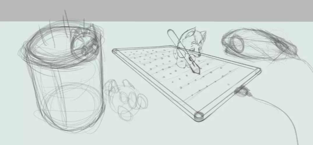 Hello guys... Will it be cool if I make chibi boos of my little OC in my office? by TeddyCopper