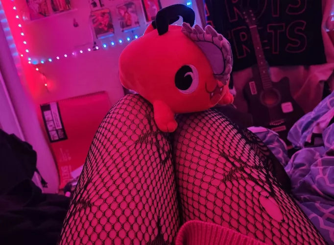 Hii hii new here and new to posting so here's Pochita<3 by K8iscute