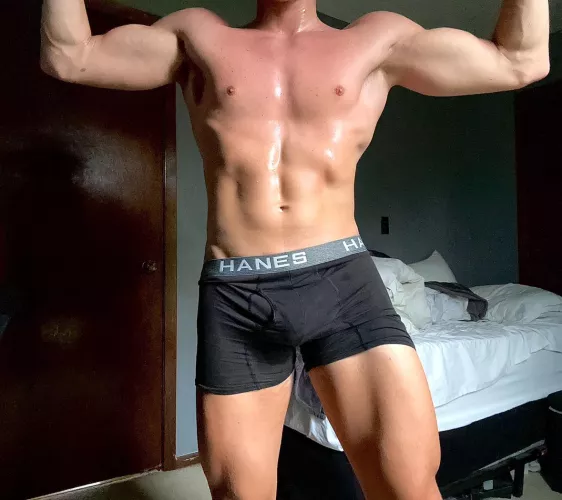 hope you don’t mind a little sweat by lukasgrey38