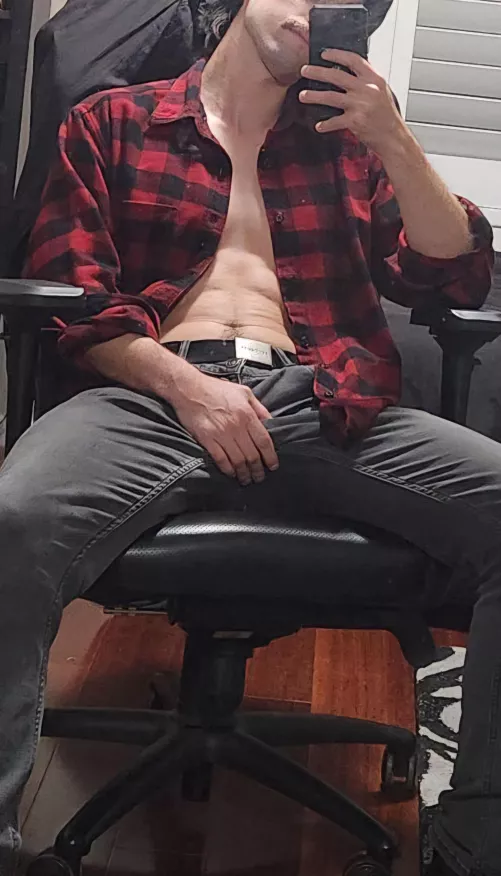 (M) After a long day, sometimes you just gotta take some sexy pics for people by whimsical_pillow