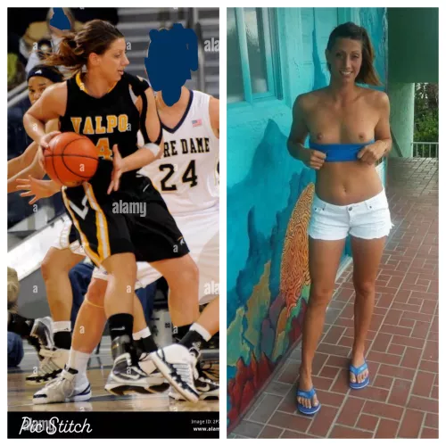 What look like on the court vs. on spring break by Skye_hotwife