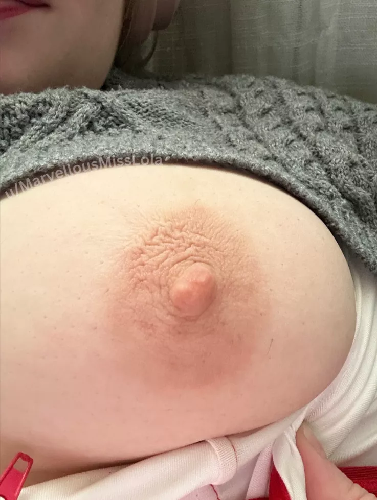 a perfect little areola for you to enjoy posted by MarvellousMissLola