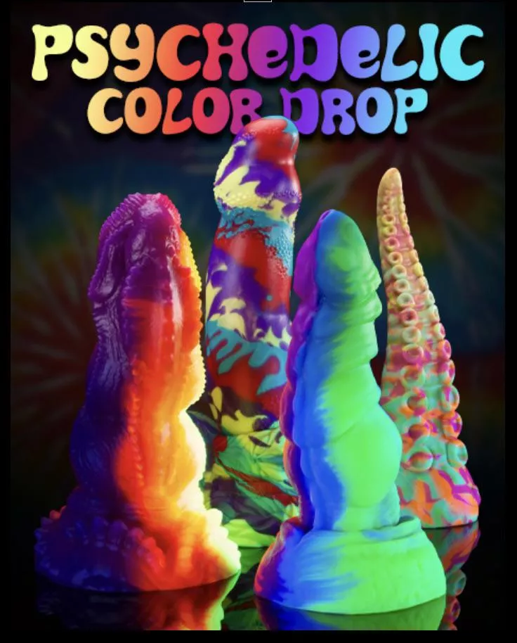 Bad Dragon - Psychedelic Color Drop! posted by mangoffoxx