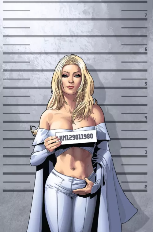 Emma Frost [X-Men Black variant cover] by MYHANDSARELETHAL