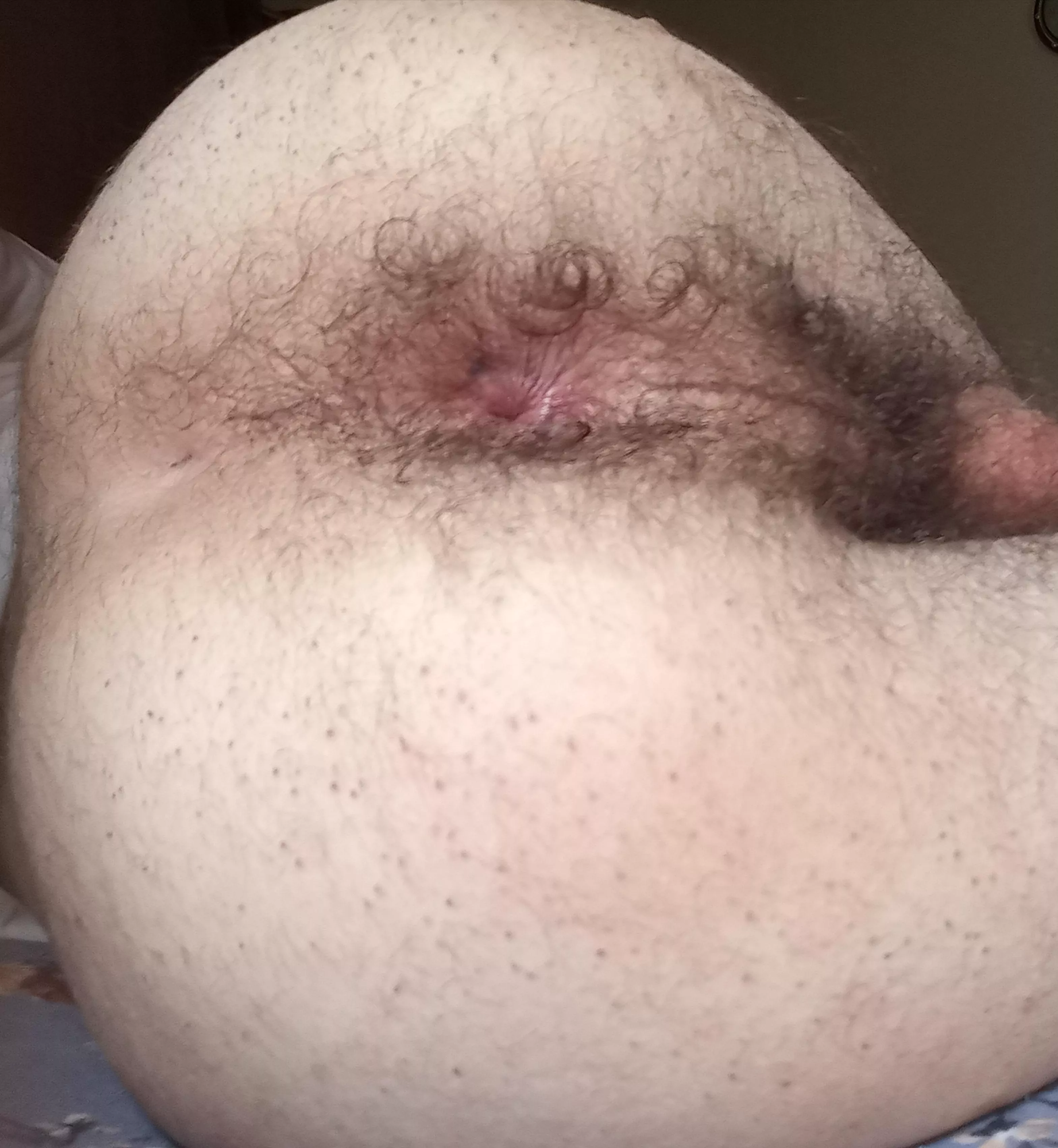 hairy and sweaty  posted by Practical_Phrase_720