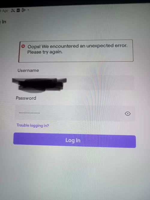 I get this error when trying to log in on the android tablet I just got  by Weak-Ad-1740
