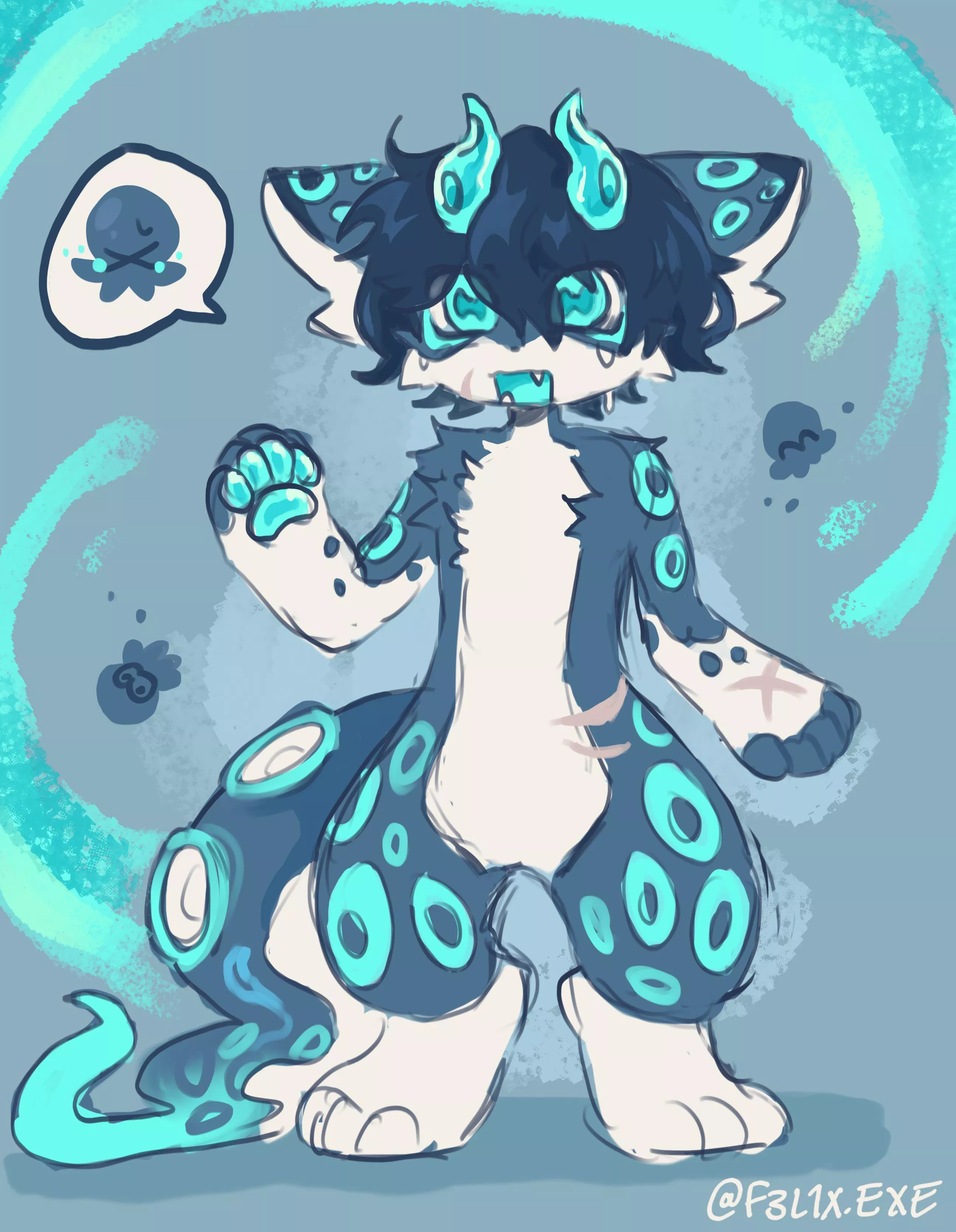 I made a new sona!! (Name suggestions appreciated!!) Hes an Octo! :3 posted by King_charlesIII