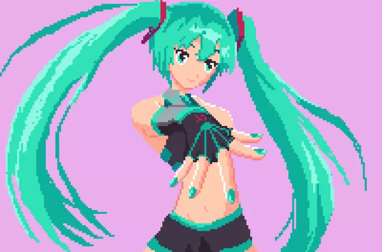 I've drawn Hatsune Miku !  by hedimezghanni