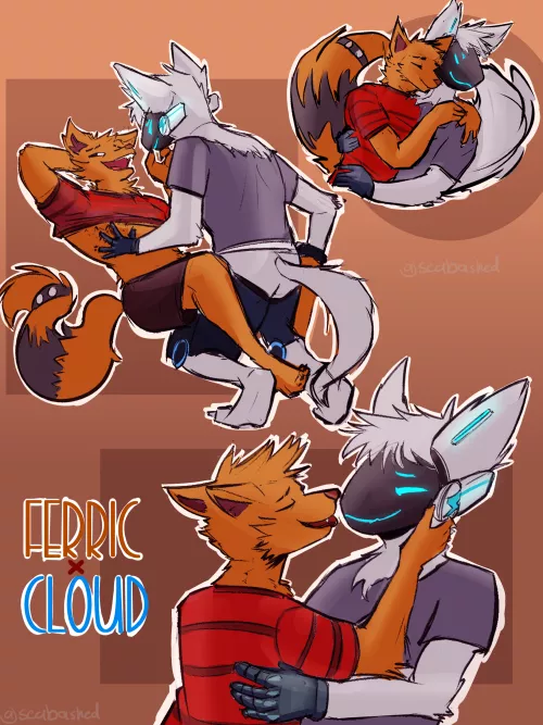 Me and my proto friend! (Art by me) by Ezikiel_sphire