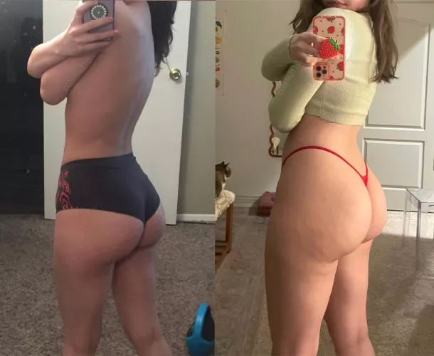 my body at 18 vs now, definitely gained some booty :D by cutefruit18