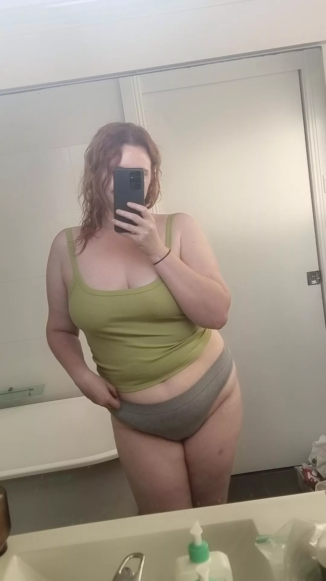 New house, new mirror, same green top  posted by Pumpkin_bumpkin8