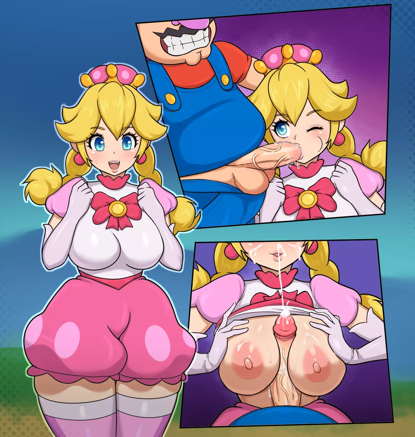 Peachette art by me(Jigoxav) posted by Jigoxav