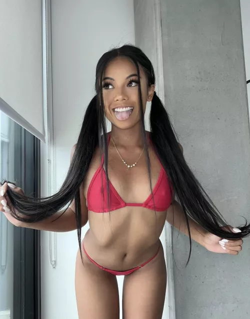 Red bikini by marblegirl817