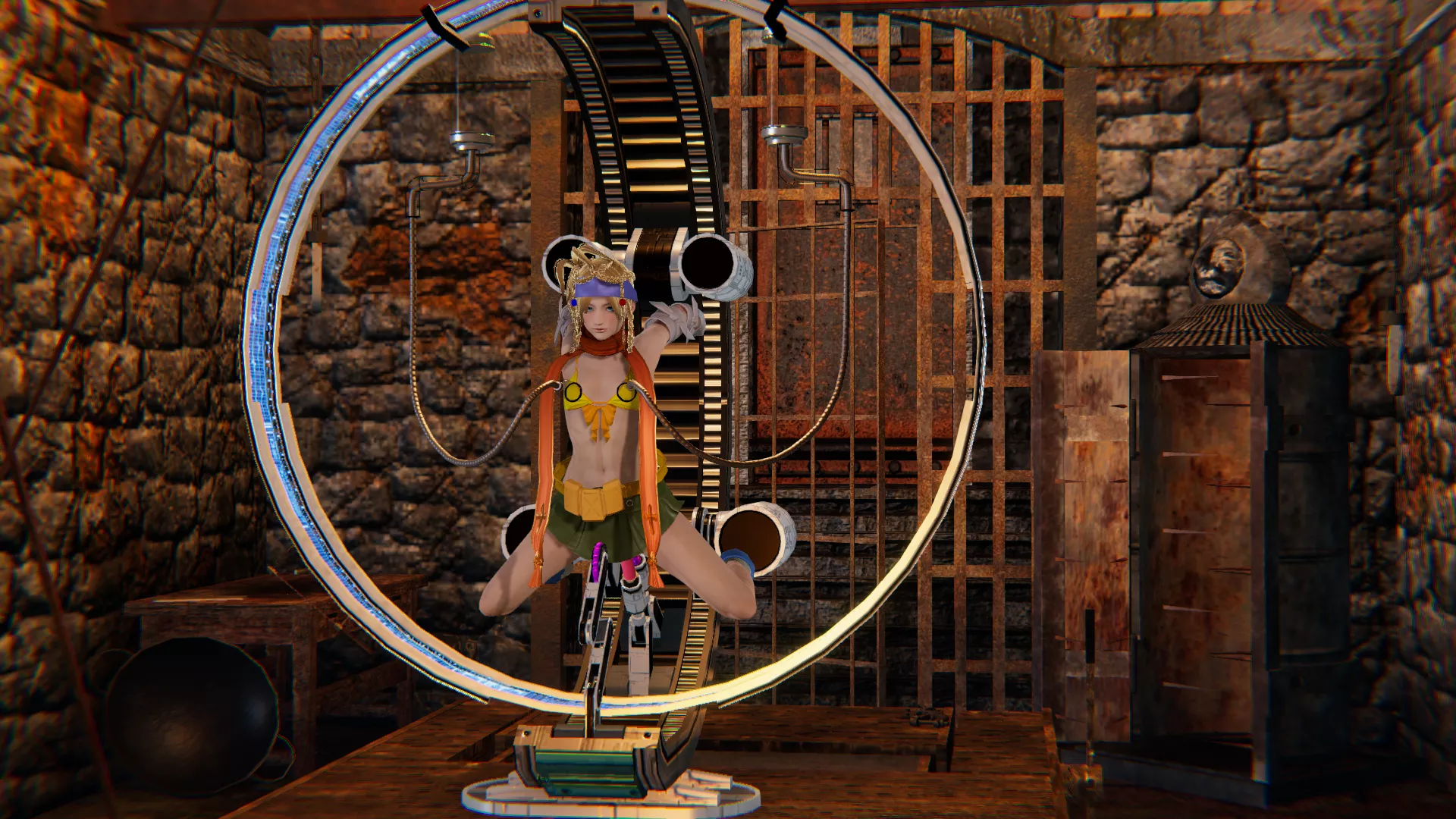 Rikku was my 12 year old crush so I feel a little guilty for attaching her to that machine but well, she has teased me for going on 25 years! (NOT AI) posted by Miss_HayaX