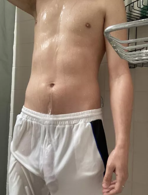 Shower after a run by Thamekor