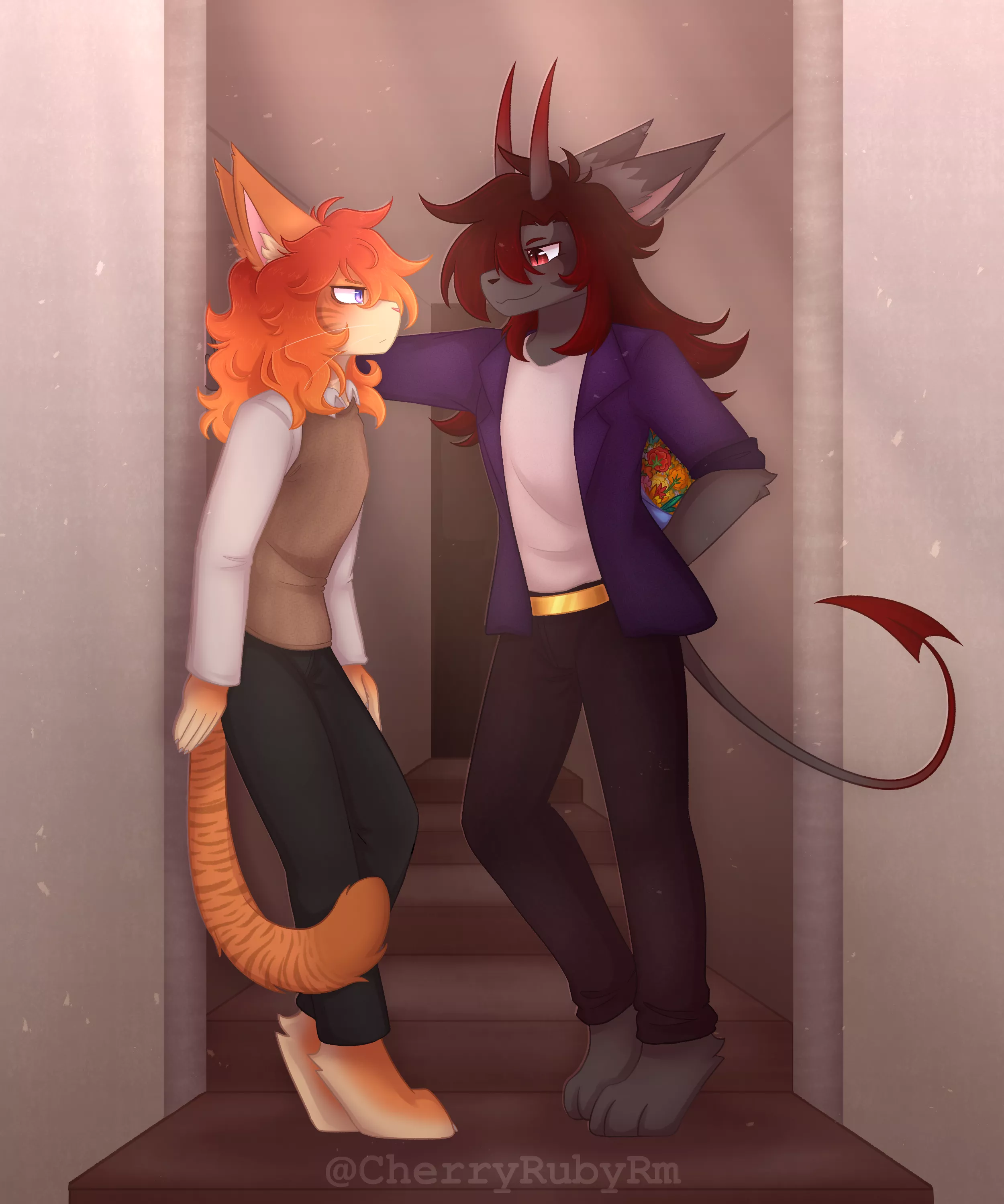 Surprise! (art by @CherryRubyRm) posted by CherryRubyRm