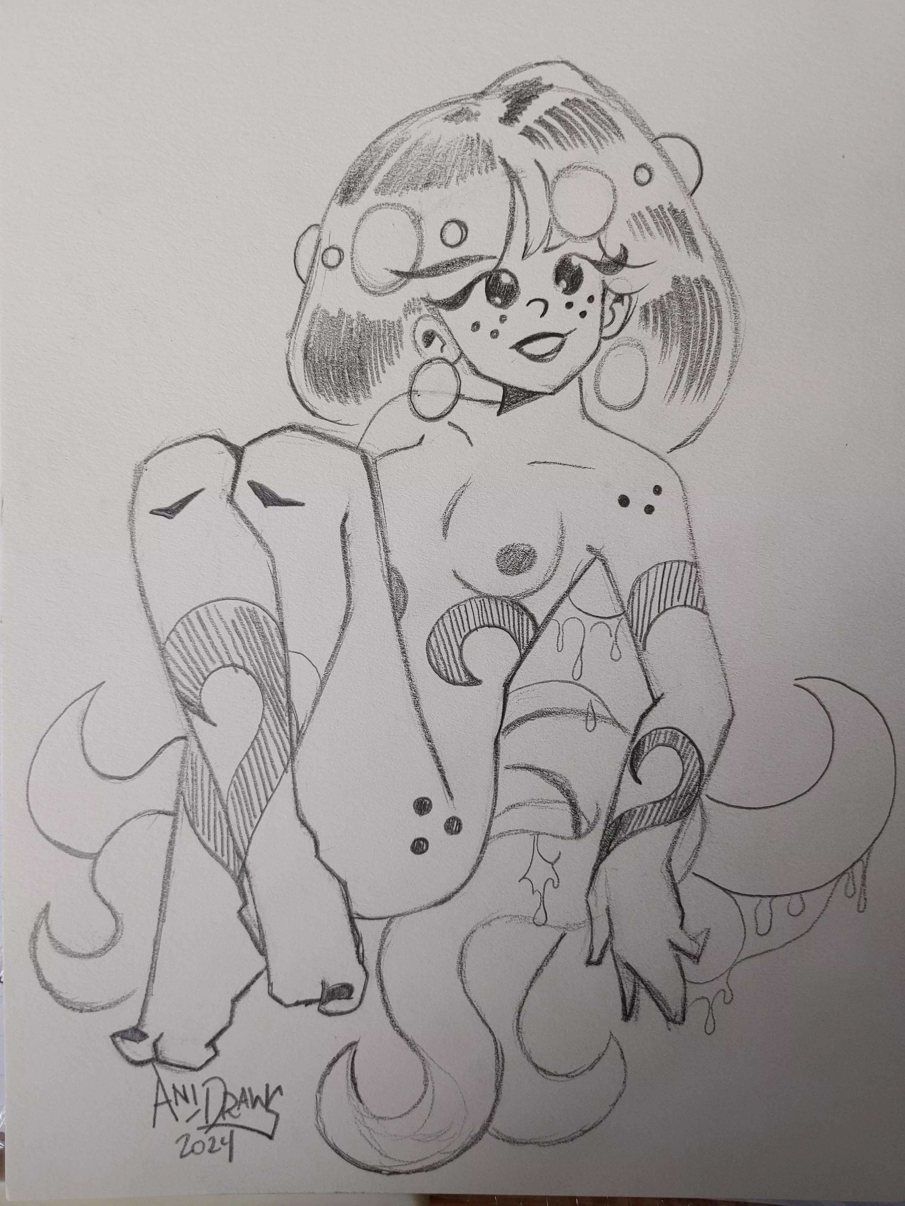 The Tentacle Queen - Original Character (Ani-Draws) 1st Post!  posted by Ani-2024