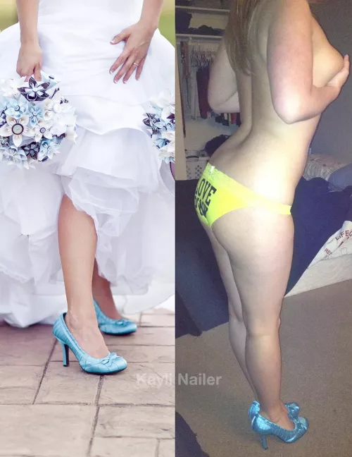 Throwback Thursday! My cute wedding shoes by DeeplyErotic