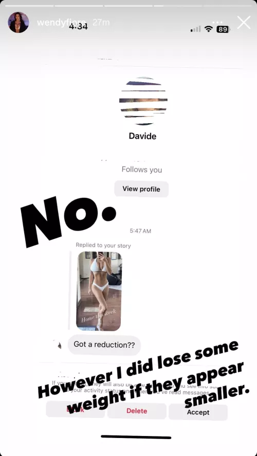 Wendy clears the air. From IG stories by SnooHedgehogs8893