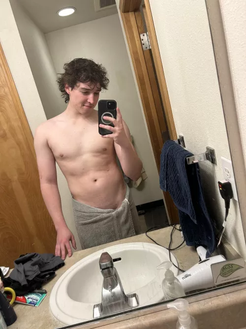 What are you doing if you find me in just a towel? by Simondssays_